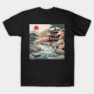 calm evening in japan art T-Shirt